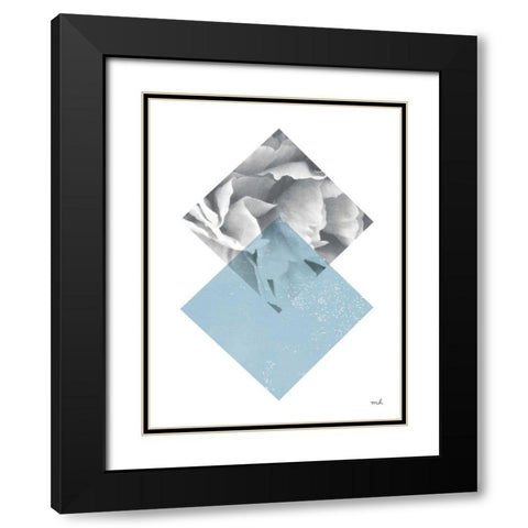 Blossoms III v2 Black Modern Wood Framed Art Print with Double Matting by Hershey, Moira