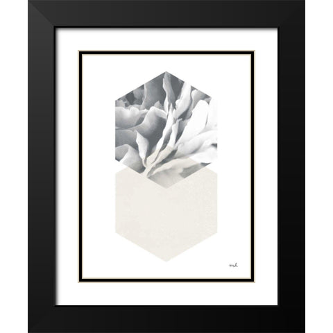 Blossoms IV v2 Black Modern Wood Framed Art Print with Double Matting by Hershey, Moira