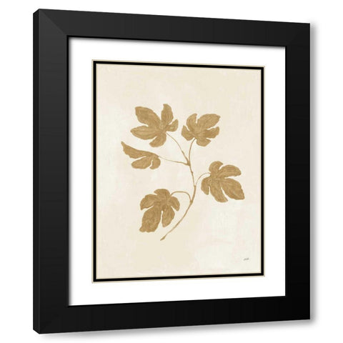 Botanical Study III Gold Crop Black Modern Wood Framed Art Print with Double Matting by Purinton, Julia