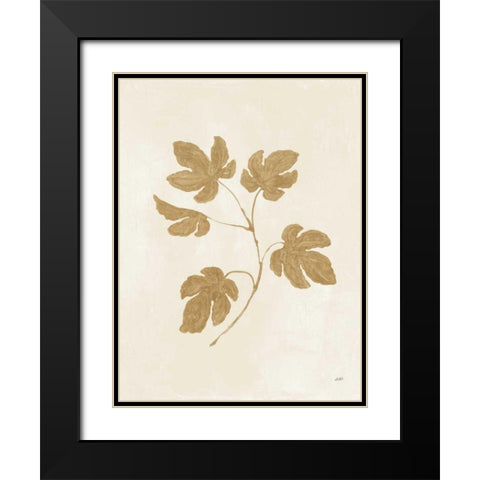 Botanical Study III Gold Crop Black Modern Wood Framed Art Print with Double Matting by Purinton, Julia