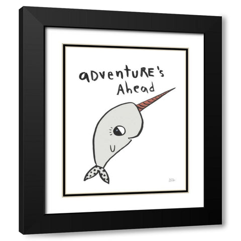 Scandy Baby Gray VIII Black Modern Wood Framed Art Print with Double Matting by Averinos, Melissa