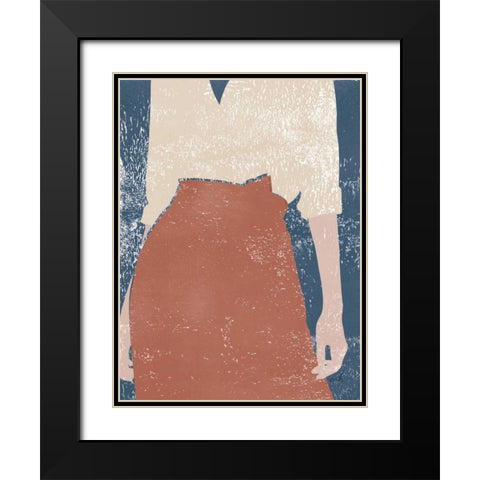 Casual IV Black Modern Wood Framed Art Print with Double Matting by Hershey, Moira