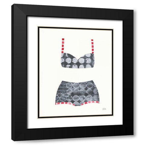 Bathing Beauty I Black Modern Wood Framed Art Print with Double Matting by Averinos, Melissa