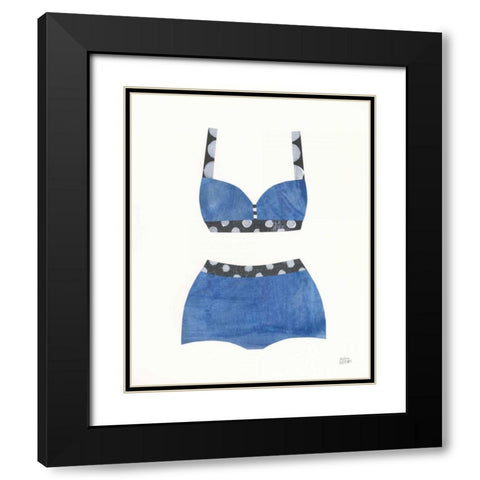 Bathing Beauty III Black Modern Wood Framed Art Print with Double Matting by Averinos, Melissa