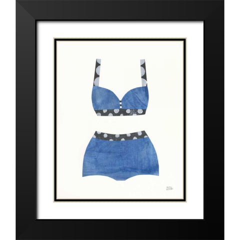 Bathing Beauty III Black Modern Wood Framed Art Print with Double Matting by Averinos, Melissa