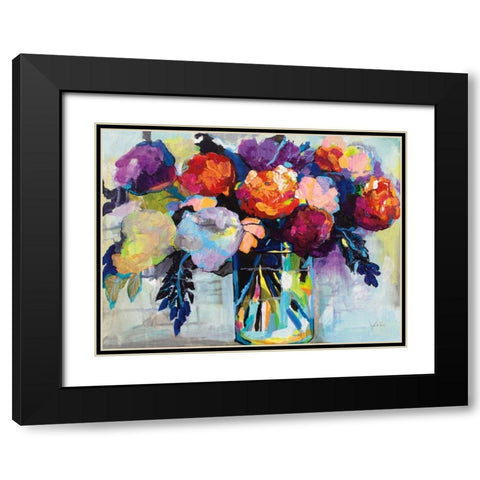 Birthday Celebration Black Modern Wood Framed Art Print with Double Matting by Vertentes, Jeanette