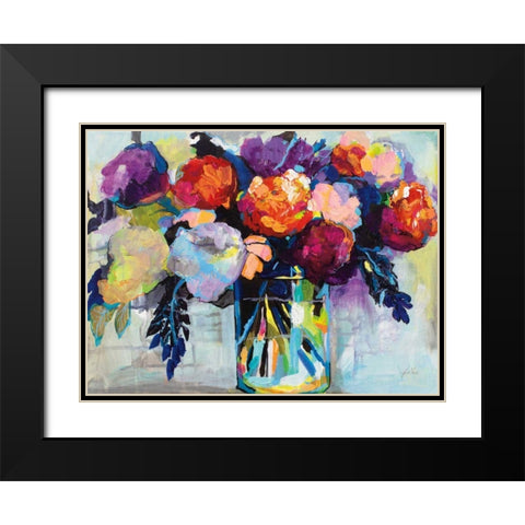 Birthday Celebration Black Modern Wood Framed Art Print with Double Matting by Vertentes, Jeanette