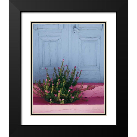 Santorini I Spring Crop Black Modern Wood Framed Art Print with Double Matting by Miller, Sara Zieve