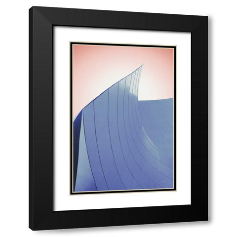 Skyscraper II Spring Black Modern Wood Framed Art Print with Double Matting by Aledanda