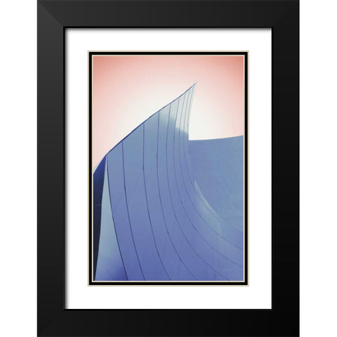 Skyscraper II Spring Black Modern Wood Framed Art Print with Double Matting by Aledanda