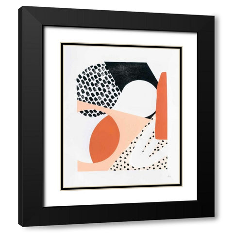 Luminous Tumble I Black Modern Wood Framed Art Print with Double Matting by Marshall, Laura