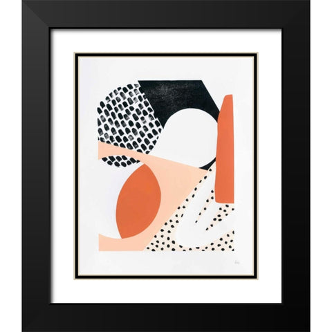 Luminous Tumble I Black Modern Wood Framed Art Print with Double Matting by Marshall, Laura