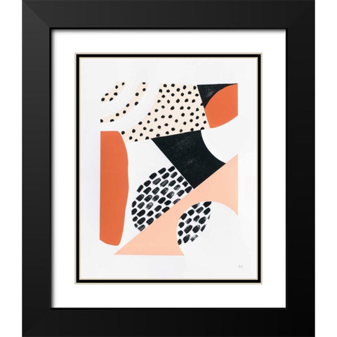 Luminous Tumble II Black Modern Wood Framed Art Print with Double Matting by Marshall, Laura