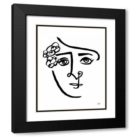 Making Faces III Black Modern Wood Framed Art Print with Double Matting by Averinos, Melissa