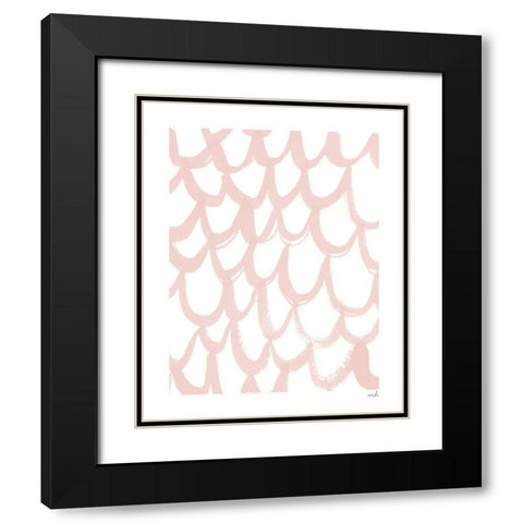 Scallop II Black Modern Wood Framed Art Print with Double Matting by Hershey, Moira