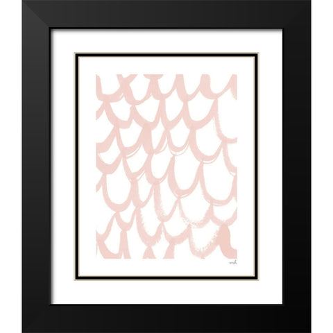 Scallop II Black Modern Wood Framed Art Print with Double Matting by Hershey, Moira