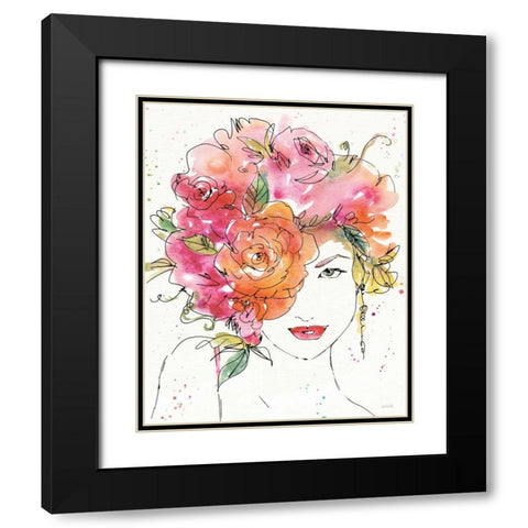 Floral Figures IV Black Modern Wood Framed Art Print with Double Matting by Tavoletti, Anne
