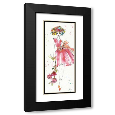 Floral Figures V Black Modern Wood Framed Art Print with Double Matting by Tavoletti, Anne