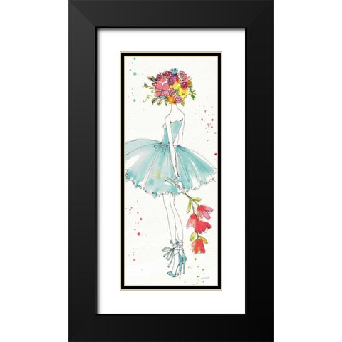 Floral Figures VI Black Modern Wood Framed Art Print with Double Matting by Tavoletti, Anne
