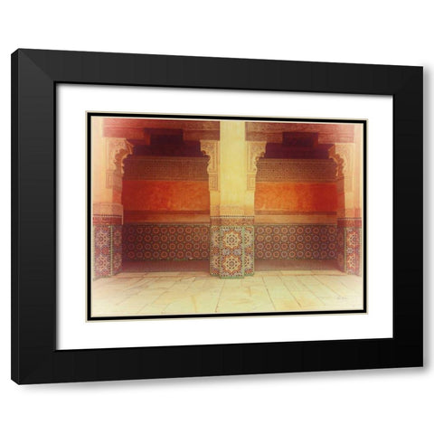 Palace Walk v2 Crop Black Modern Wood Framed Art Print with Double Matting by Bevan, Keri