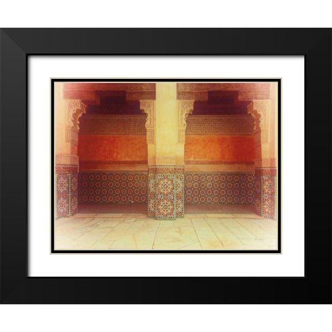 Palace Walk v2 Crop Black Modern Wood Framed Art Print with Double Matting by Bevan, Keri