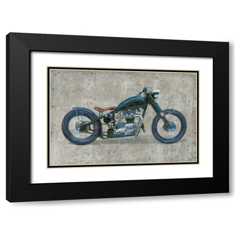 Lets Roll I Grunge Black Modern Wood Framed Art Print with Double Matting by Wiens, James