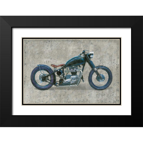 Lets Roll I Grunge Black Modern Wood Framed Art Print with Double Matting by Wiens, James