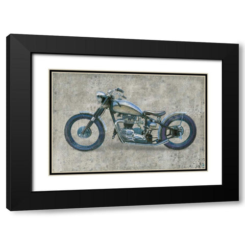 Lets Roll II Grunge Black Modern Wood Framed Art Print with Double Matting by Wiens, James