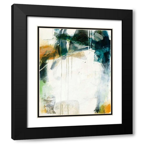 Turbulence I Black Modern Wood Framed Art Print with Double Matting by Davies, Jane