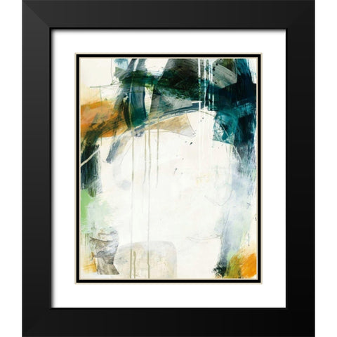 Turbulence I Black Modern Wood Framed Art Print with Double Matting by Davies, Jane