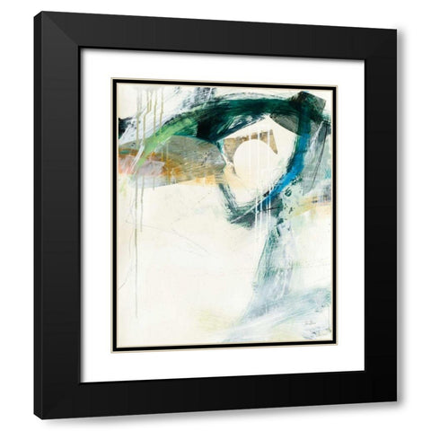 Turbulence III Black Modern Wood Framed Art Print with Double Matting by Davies, Jane