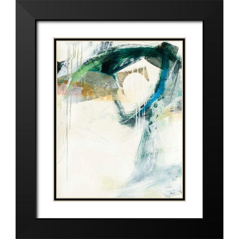 Turbulence III Black Modern Wood Framed Art Print with Double Matting by Davies, Jane