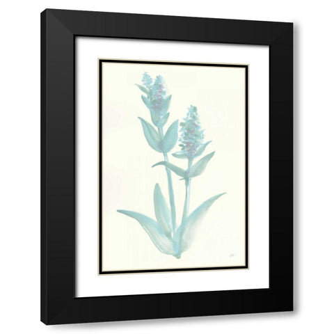 Lambs Ear Sage I Black Modern Wood Framed Art Print with Double Matting by Paschke, Chris