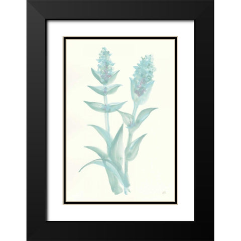 Lambs Ear Sage II Black Modern Wood Framed Art Print with Double Matting by Paschke, Chris