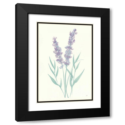 Lavender I Black Modern Wood Framed Art Print with Double Matting by Paschke, Chris