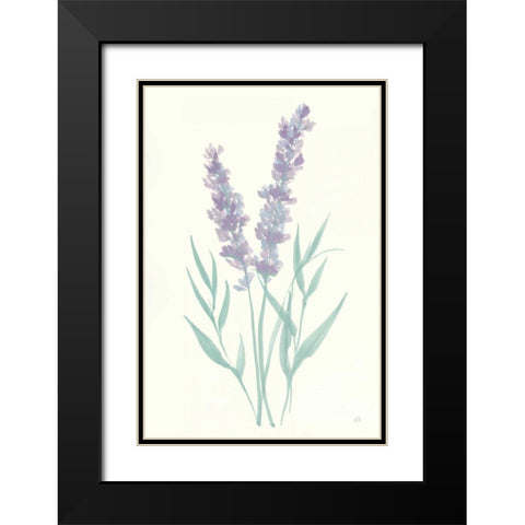 Lavender I Black Modern Wood Framed Art Print with Double Matting by Paschke, Chris