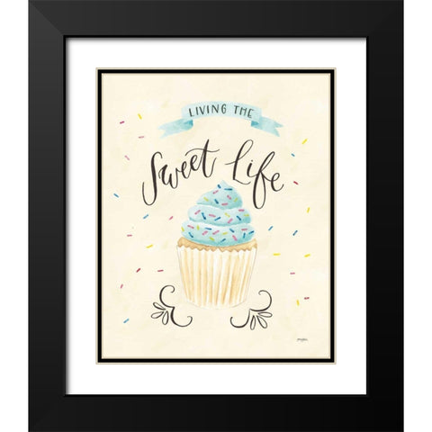 Sweet Life IV Light Black Modern Wood Framed Art Print with Double Matting by Jackson, Jenaya