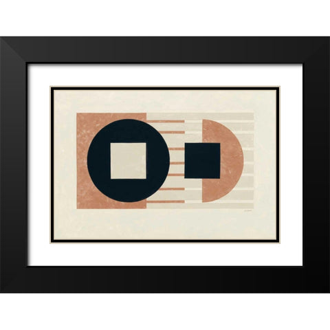 Laterally Speaking Warm Black Modern Wood Framed Art Print with Double Matting by Schick, Mike