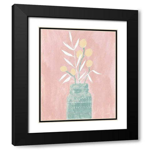 Seed and Bottle Pastel Crop Black Modern Wood Framed Art Print with Double Matting by Mack, Lynn