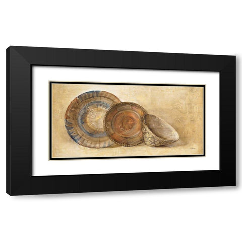 Woven Vessels I Navy Crop Black Modern Wood Framed Art Print with Double Matting by Hristova, Albena