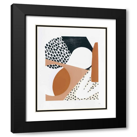 Luminous Tumble I Warm Black Modern Wood Framed Art Print with Double Matting by Marshall, Laura