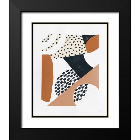 Luminous Tumble II Warm Black Modern Wood Framed Art Print with Double Matting by Marshall, Laura