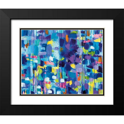 Gaiety Black Modern Wood Framed Art Print with Double Matting by Vertentes, Jeanette