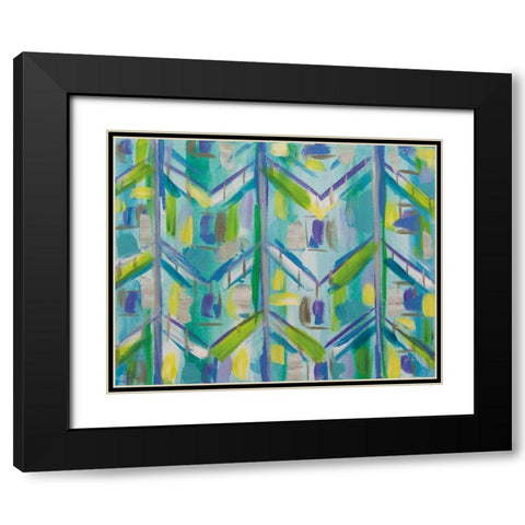 Africa Black Modern Wood Framed Art Print with Double Matting by Vertentes, Jeanette