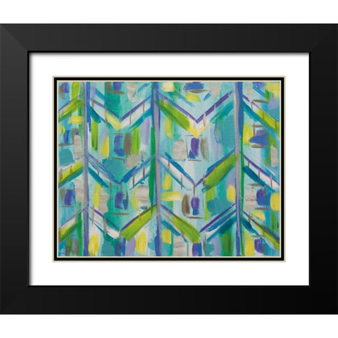 Africa Black Modern Wood Framed Art Print with Double Matting by Vertentes, Jeanette