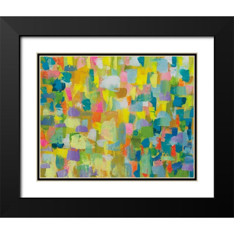 Merrymaking Black Modern Wood Framed Art Print with Double Matting by Vertentes, Jeanette