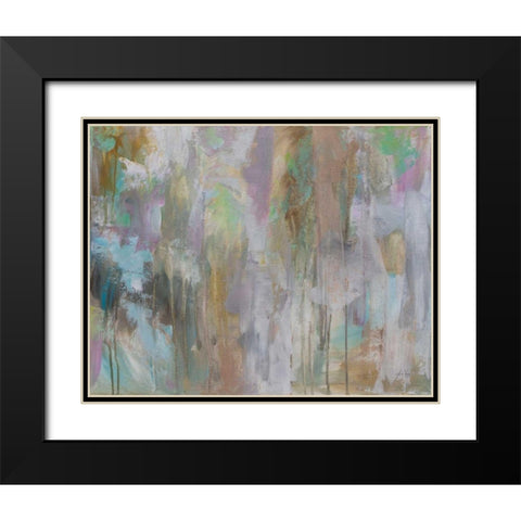 Frolic Black Modern Wood Framed Art Print with Double Matting by Vertentes, Jeanette