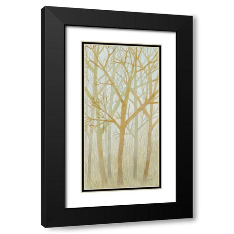 Spring Trees I Black Modern Wood Framed Art Print with Double Matting by Lovell, Kathrine