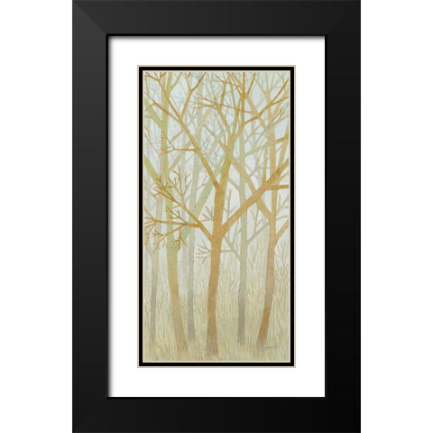 Spring Trees I Black Modern Wood Framed Art Print with Double Matting by Lovell, Kathrine