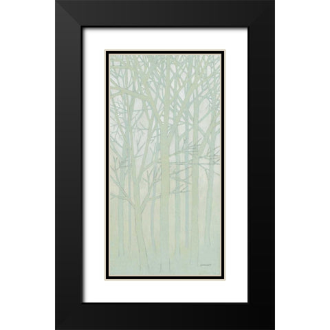 Spring Trees II Black Modern Wood Framed Art Print with Double Matting by Lovell, Kathrine